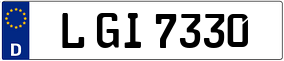 Trailer License Plate